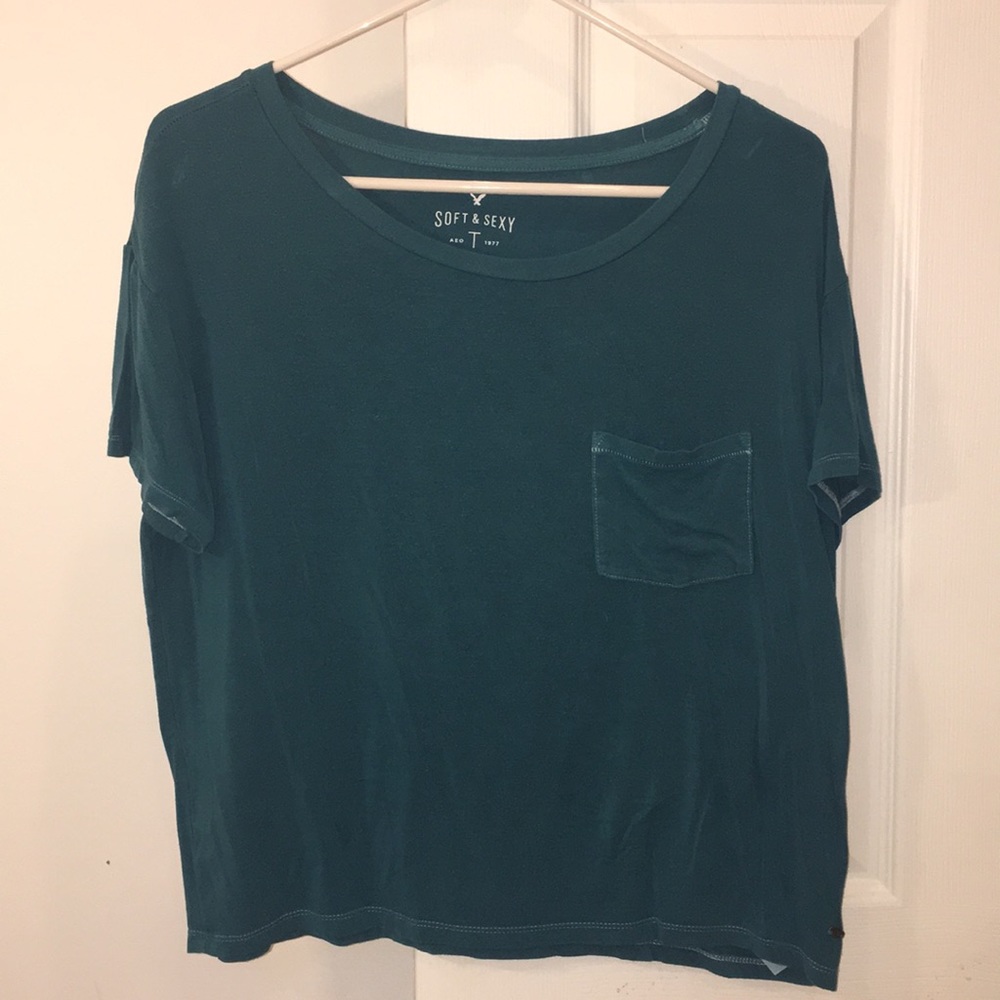 soft & sexy green shirt